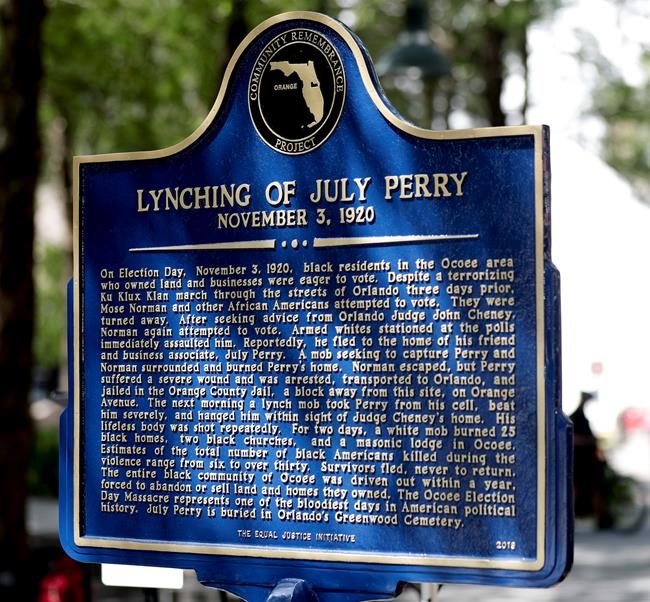 As racism protests roil US, Florida revisits dark past | iNFOnews.ca