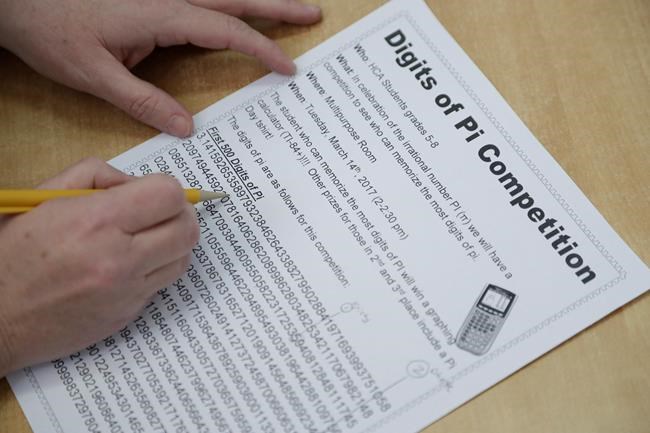 Michigan students recite pi, sling pie, as teachers 'pied' | iNFOnews.ca CP1098103442