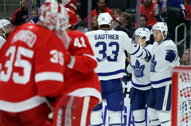 Maple Leafs beat Red Wings 5-2 to snap 3-game skid | iNFOnews.ca