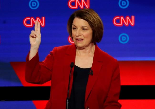 Klobuchar says she has qualified for next Democratic debate | iNFOnews.ca