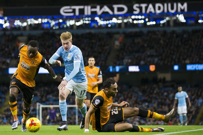Manchester City thrash Hull to reach League Cup semifinals, Everton and Stoke also through | iNFOnews.ca CP35531771