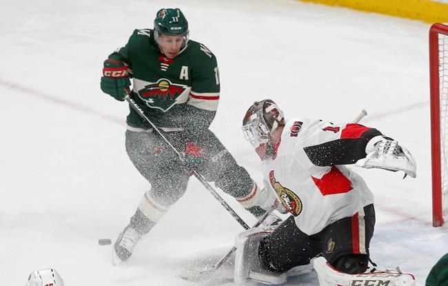 Zucker scores in 4th straight game as Wild beat Senators 3-1 | iNFOnews.ca Zucker scores in 4th straight game as Wild beat Senators 3-1 | iNFOnews.ca