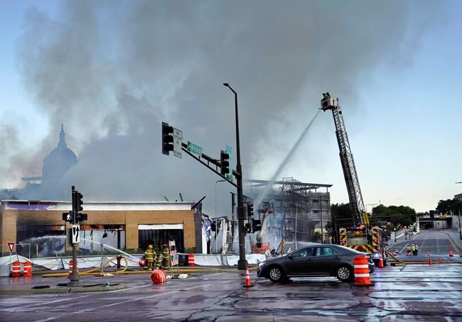 Firefighters battle large fire in downtown St. Paul | iNFOnews.ca