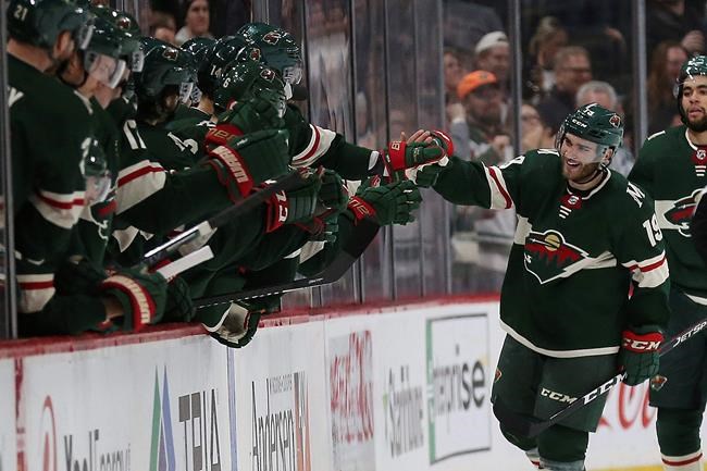 Dubnyk records shutout as Wild blank Flames 3-0 | iNFOnews.ca Dubnyk records shutout as Wild blank Flames 3-0 | iNFOnews.ca