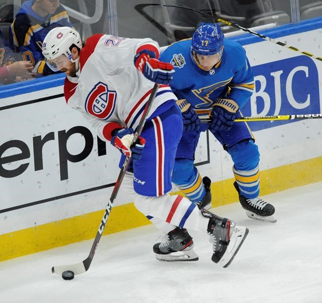 Canadiens use big 2nd period to beat slumping Blues 5-2 | iNFOnews.ca
