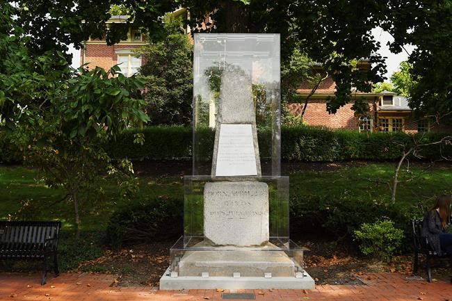 $20,000 acrylic case installed around Jefferson marker | iNFOnews.ca