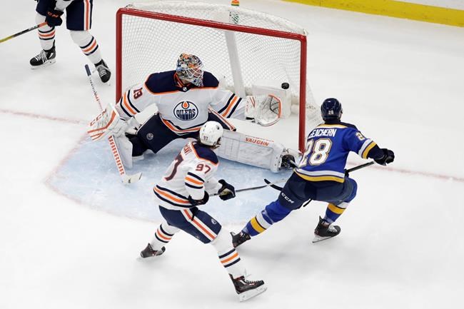 Allen makes 35 saves, Blues beat Oilers 2-1 | iNFOnews.ca Allen makes 35 saves, Blues beat Oilers 2-1 | iNFOnews.ca