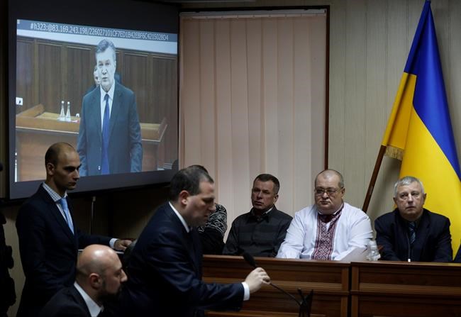Ukraine's ousted president testifies in court | iNFOnews.ca CP1576027881