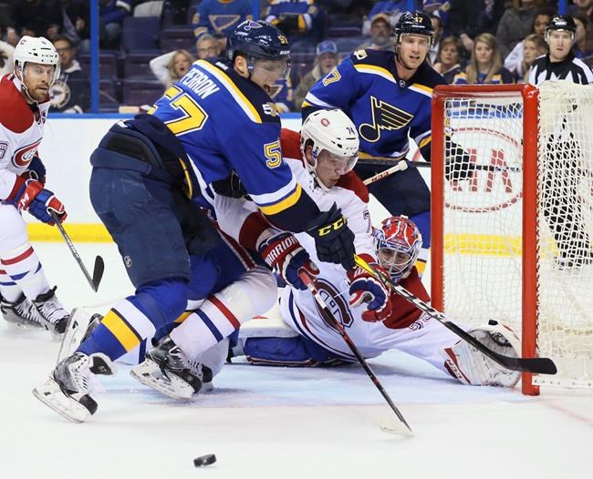 Schwartz gets 2nd goal in OT, Blues beat Canadiens 3-2 | iNFOnews.ca Schwartz gets 2nd goal in OT, Blues beat Canadiens 3-2 | iNFOnews.ca