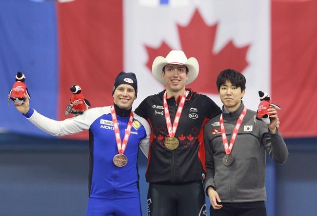 Canada's Boisvert-Lacroix wins gold in 500 metres at speedskating World Cup | iNFOnews.ca CP213634975