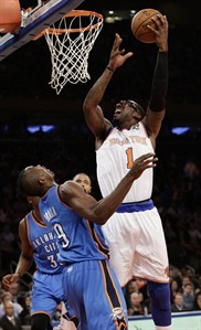 Durant scores 34, Thunder overcome Smith, beat Knicks 95-94 as Anthony sits | iNFOnews.ca