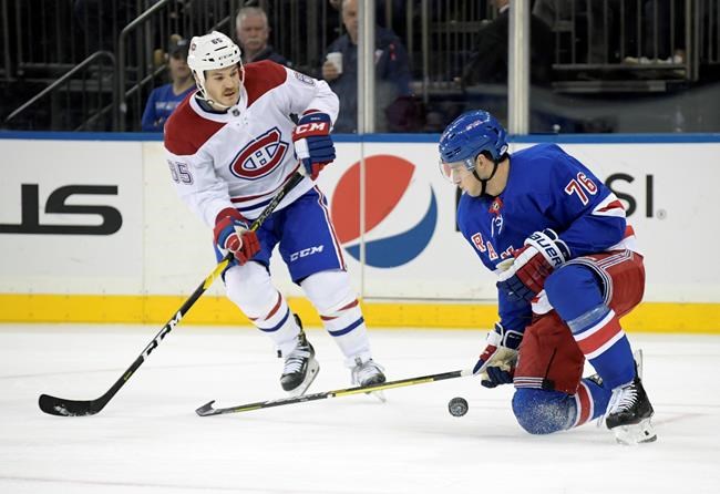 Pionk, Zibanejad rally Rangers to 5-3 win over Canadiens | iNFOnews.ca