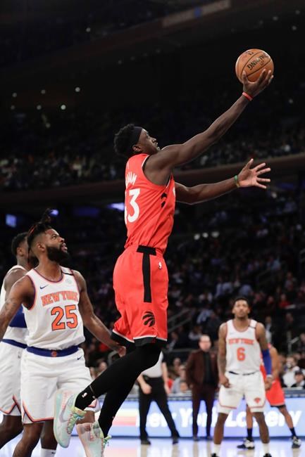Lowry, Siakam lead Raptors past Knicks for 6th straight win | iNFOnews.ca