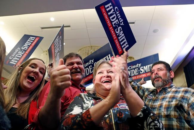 GOP US Sen. Hyde-Smith wins divisive runoff, keeps her seat | iNFOnews.ca