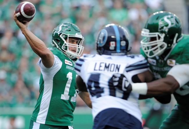 Saskatchewan defence leads Riders to 27-19 win over Argonauts | iNFOnews.ca