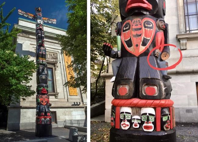 Montreal vandals weren't in 'sober state of mind' when totem pole hand taken: museum | iNFOnews.ca CP1536091248