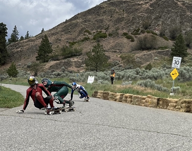 iN PHOTOS: Longboards and street luges racing down Knox Mountain in Kelowna | iNFOnews.ca