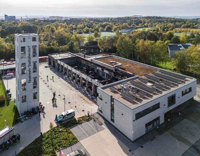 A blaze burns down a brand-new fire station in Germany that lacked fire alarms | iNFOnews.ca