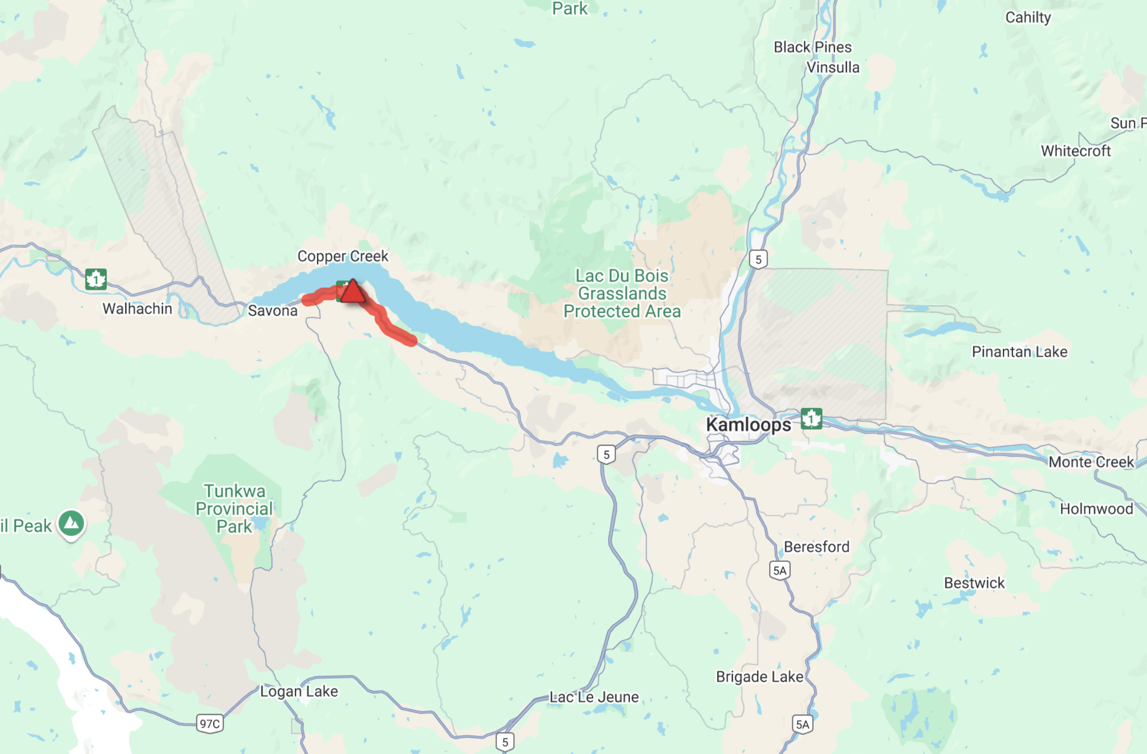 One dead in crash on Trans-Canada west of Kamloops | iNFOnews.ca