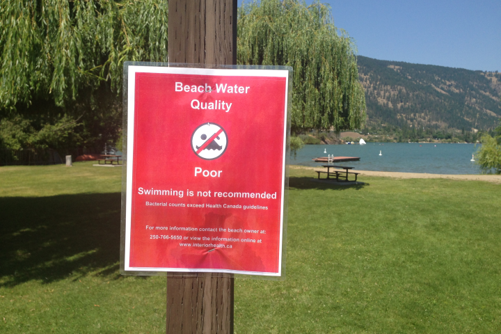 Lake Country beach closed due to water quality issues | iNFOnews.ca