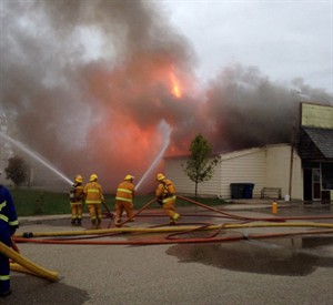 Fire burns down former 'Corner Gas' building in Rouleau, Sask. | iNFOnews.ca Fire burns down former 'Corner Gas' building in Rouleau, Sask. | iNFOnews.ca