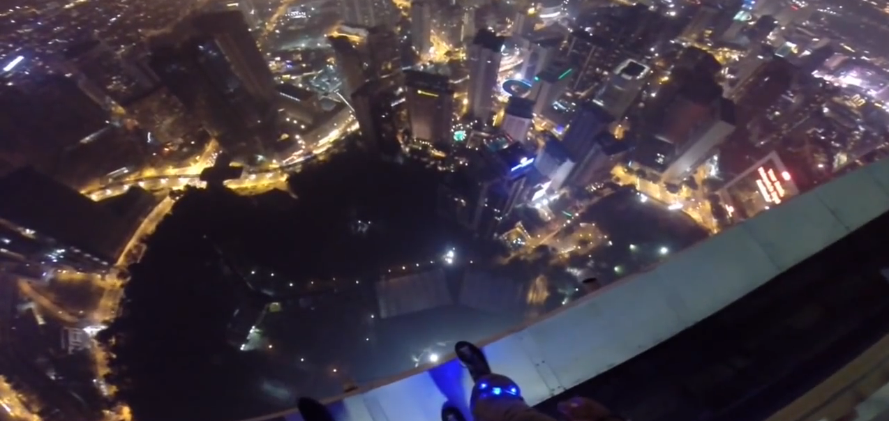 BASE jump into roof top swimming pool; no worries | iNFOnews.ca