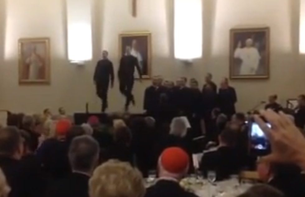 Tap dancing priests steal the show | iNFOnews.ca