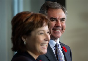 Premiers Prentice, Clark set tone for warm relations after 'frosty' Redford era | iNFOnews.ca