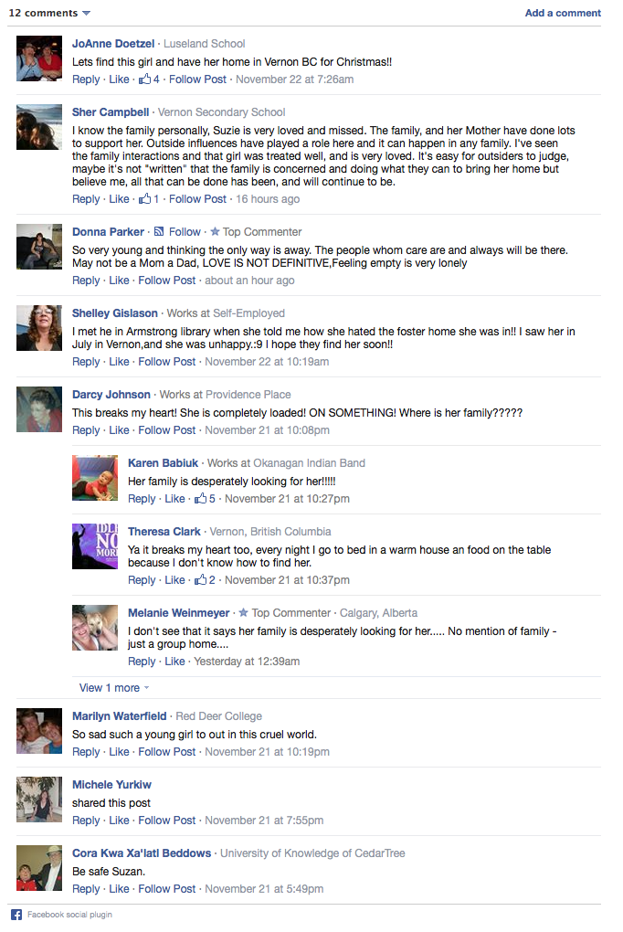 UPDATE: Missing Vernon girl located in the Shuswap | iNFOnews.ca UPDATE: Missing Vernon girl located in the Shuswap | iNFOnews.ca