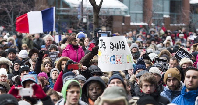Rallies being held across Canada to support French terrorism victims | iNFOnews.ca
