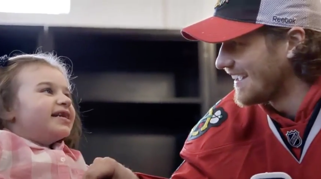 Watch little girl who can’t walk, skate for the first time with her NHL hero | iNFOnews.ca