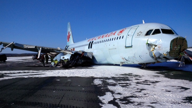 VIDEO: Air Canada flight slides off Halifax runway | iNFOnews.ca