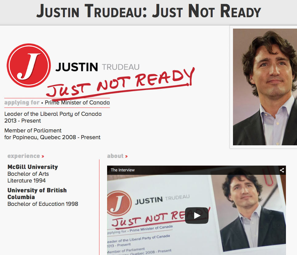 Mulcair and Trudeau "just not ready" to retaliate to negative Conservative ads | iNFOnews.ca