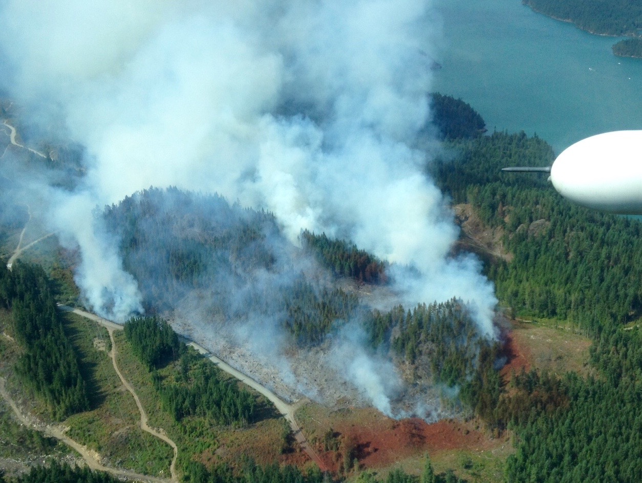 UPDATE: Campers evacuated as crews fight aggressive Harrison Lake wildfire | iNFOnews.ca