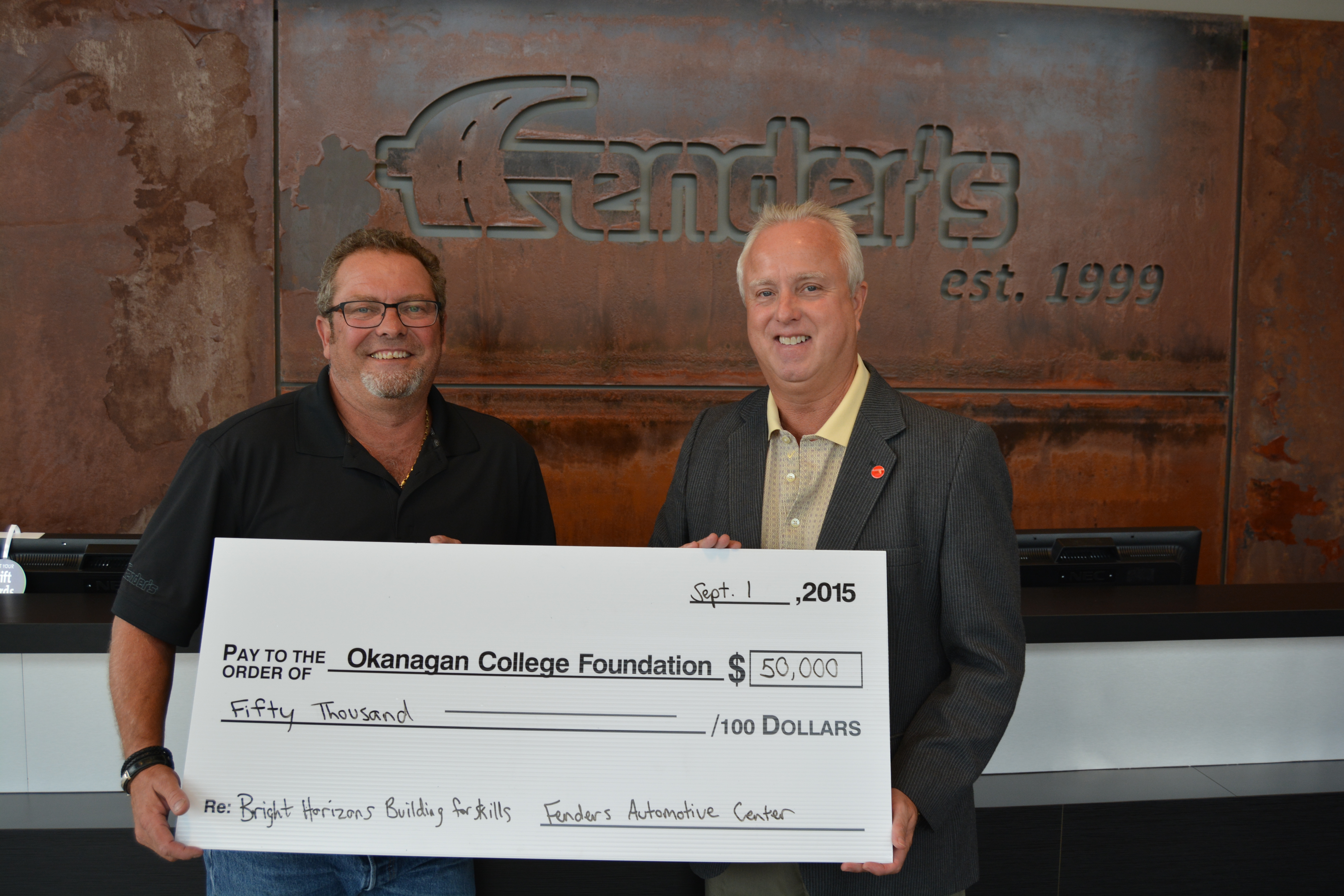 Fender’s supports Okanagan College in carrying on rich history of trades training | iNFOnews.ca Fender’s supports Okanagan College in carrying on rich history of trades training | iNFOnews.ca