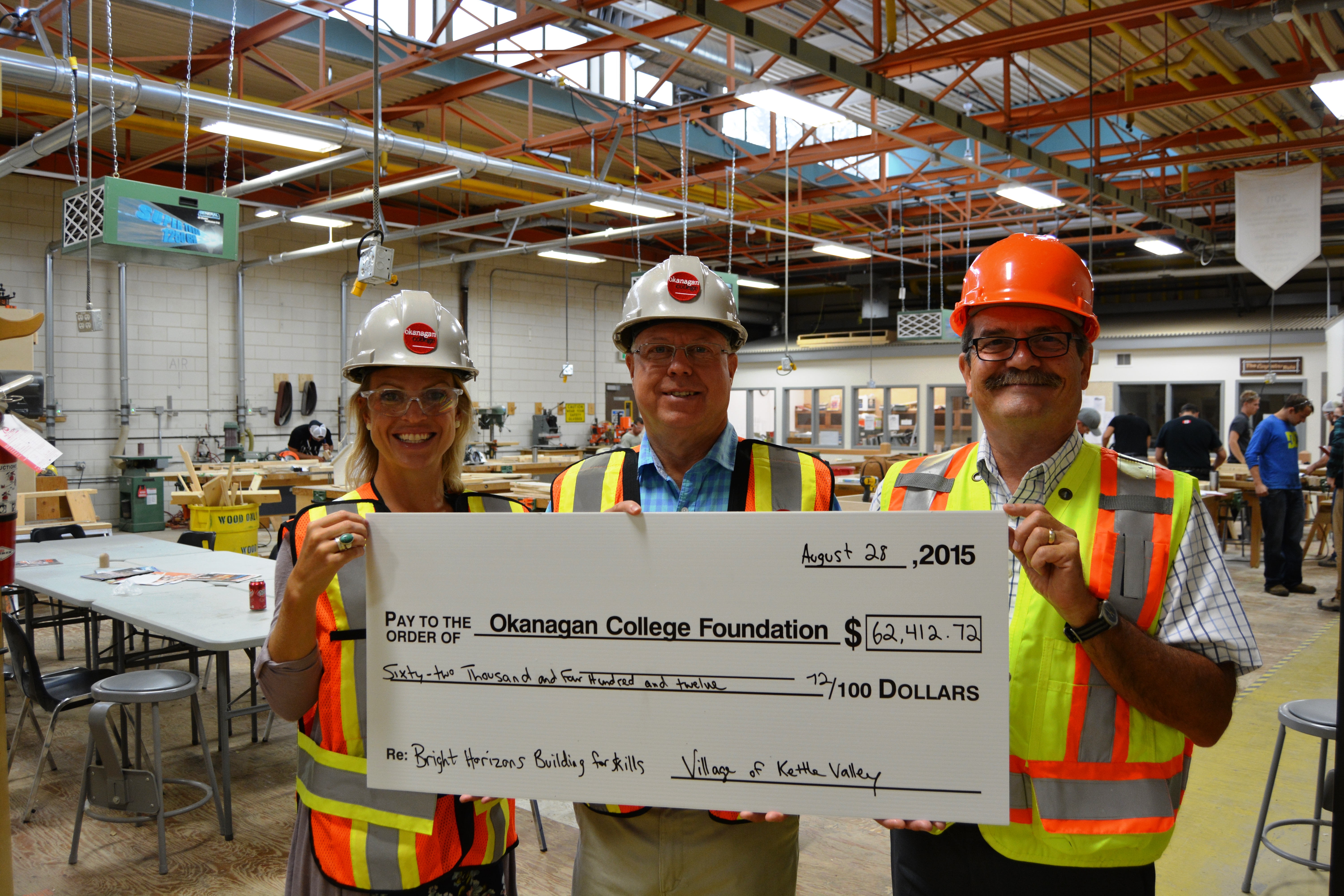 Donation helps build new home for carpentry students at Okanagan College | iNFOnews.ca