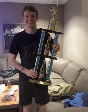 Canadian beer mile specialist Lewis Kent makes appearance on "Ellen" | iNFOnews.ca