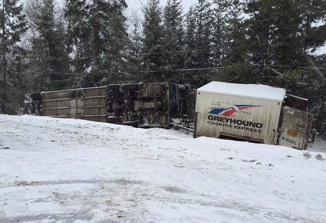 Greyhound bus from Kamloops crashes near Prince George; three seriously hurt | iNFOnews.ca