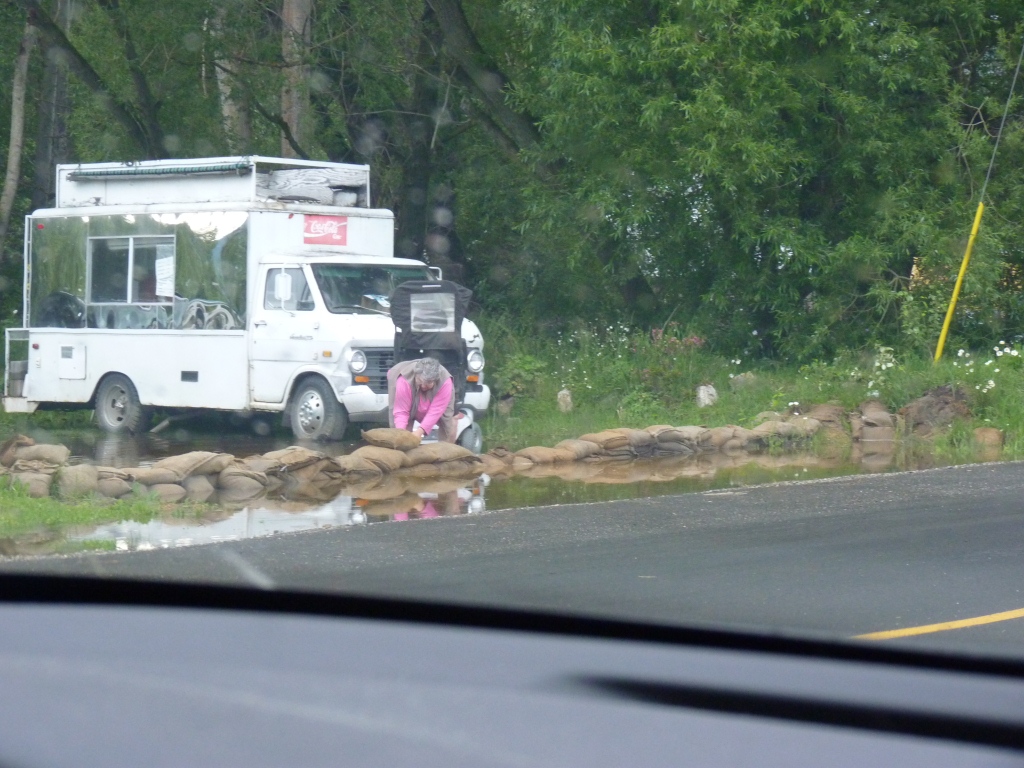 Flood waters lap at doors of Lumby Fire Hall | iNFOnews.ca