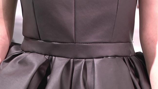 Designer makes gowns out of car interior material | iNFOnews.ca