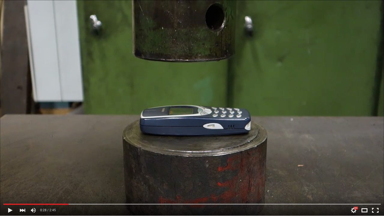 TRENDING NOW: Hydraulic press crushes Nokia 3310 | iNFOnews.ca
