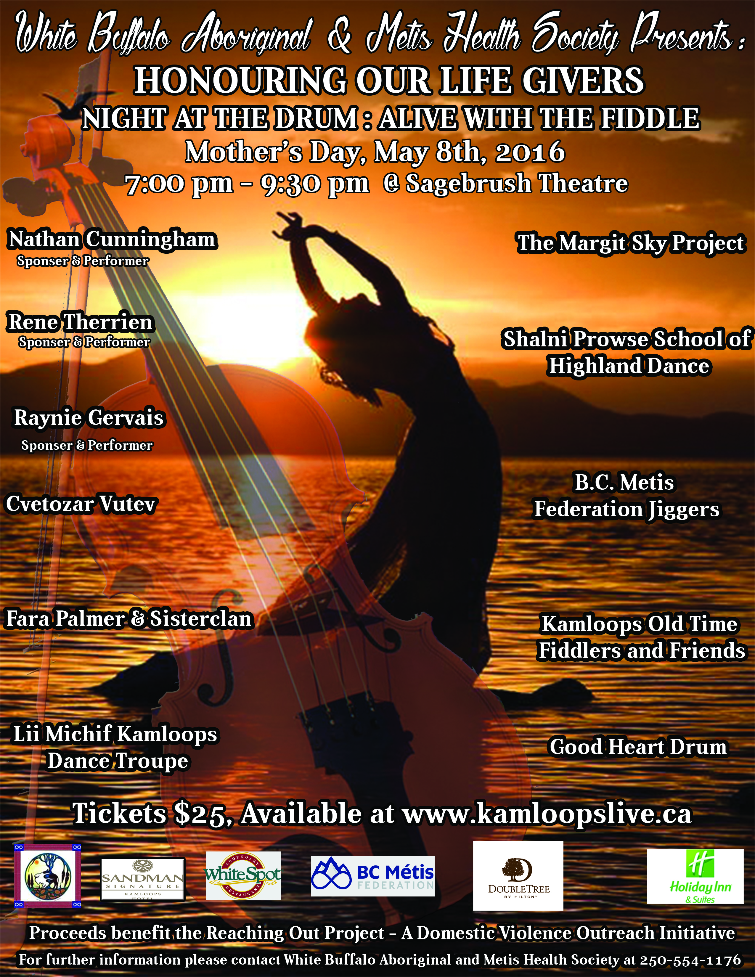 White Buffalo to Host Fiddle Event Honouring Our Life Givers on Mother’s Day | iNFOnews.ca