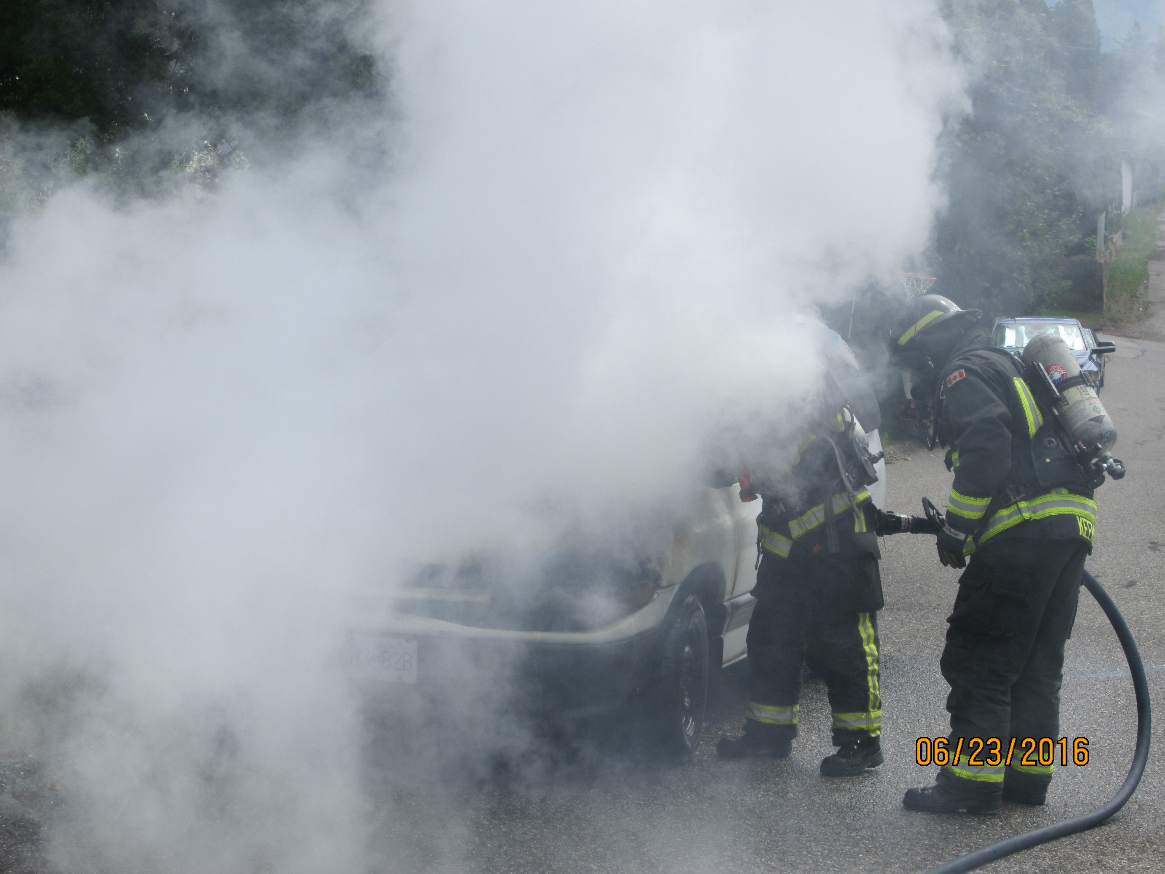 Vernon van fire sends one to hospital | iNFOnews.ca