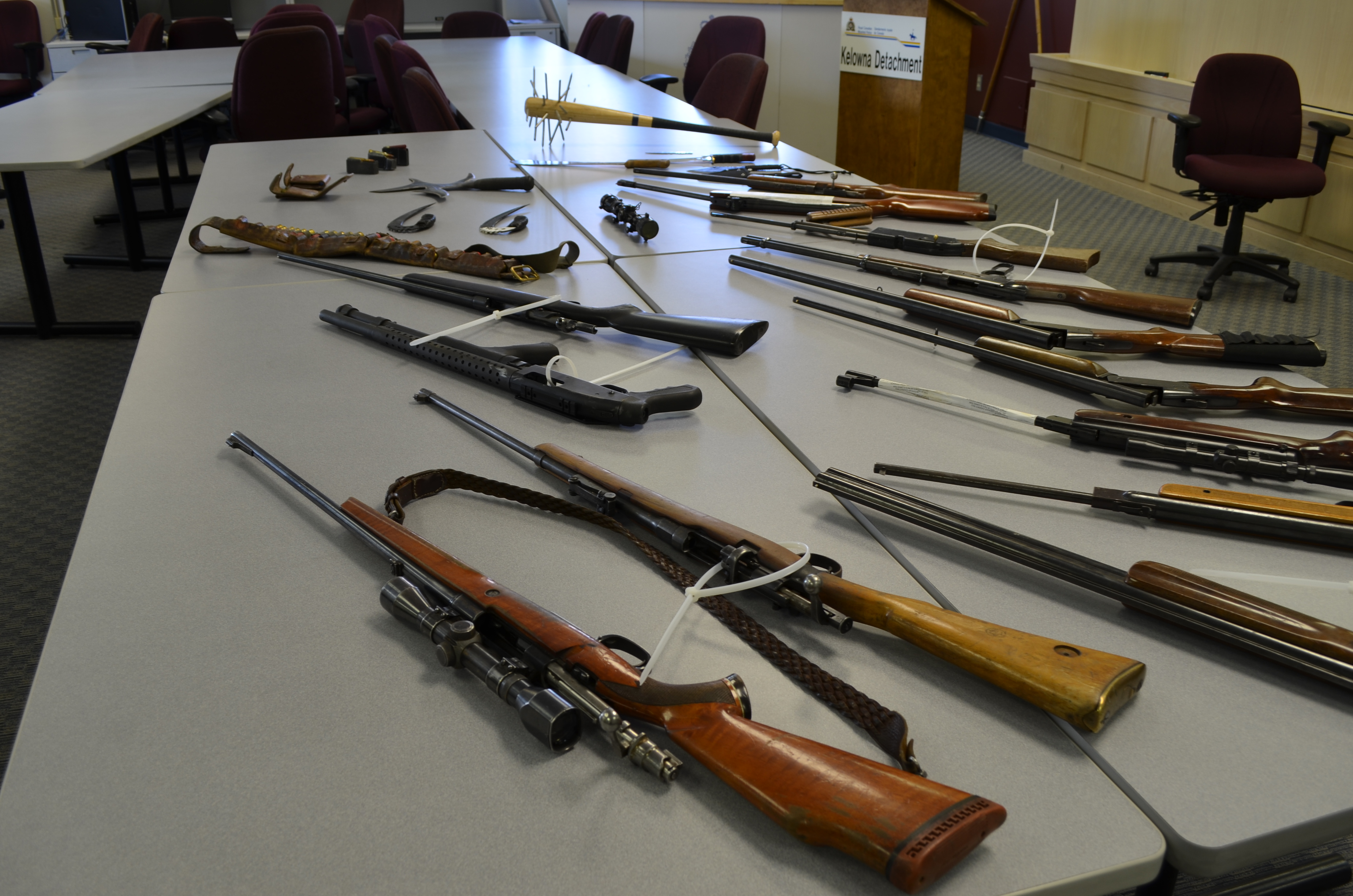 RCMP take in haul of guns, weapons | iNFOnews.ca