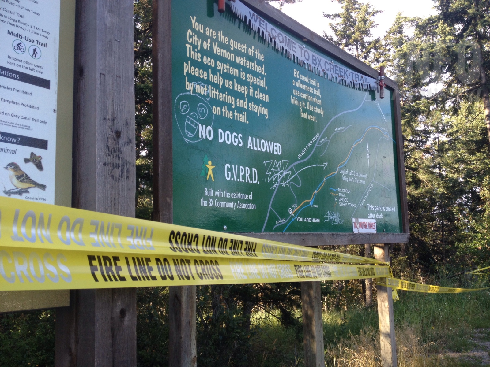 Vernon police, fire department investigating suspicious fire in BX park | iNFOnews.ca Vernon police, fire department investigating suspicious fire in BX park | iNFOnews.ca