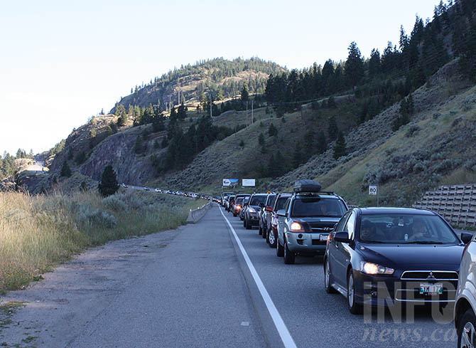 UPDATE: Four vehicle collision south of Penticton sends driver to hospital | iNFOnews.ca