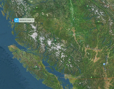 Barge flips, sinks, weeks after tug runs aground along B.C.'s central coast | iNFOnews.ca