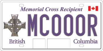 B.C. launches Memorial Cross licence plates | iNFOnews.ca B.C. launches Memorial Cross licence plates | iNFOnews.ca