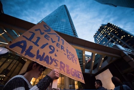 Hundreds protest against president-elect Trump in downtown Vancouver | iNFOnews.ca