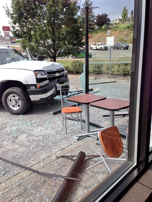 Driver says purse caused McDonald's collision | iNFOnews.ca